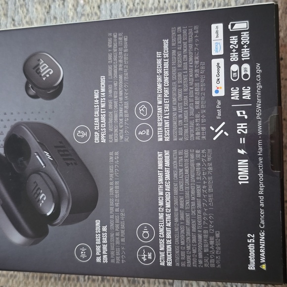 JBL BRAND TUNE 130NC PURE BASS BLUETOOTH SOUND EAR BUDS - Picture 9 of 11